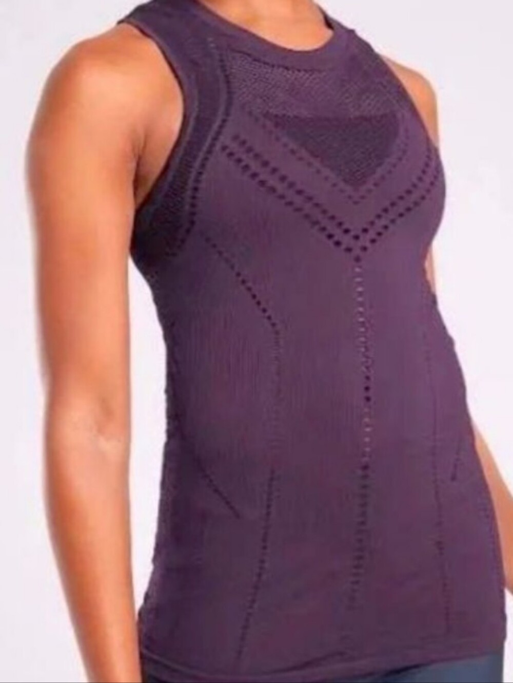 Athleta Tank Tee Lot Of 7 Oxygen Renew Graphic Lasercut Ribbed Bundle - Picture 5 of 16